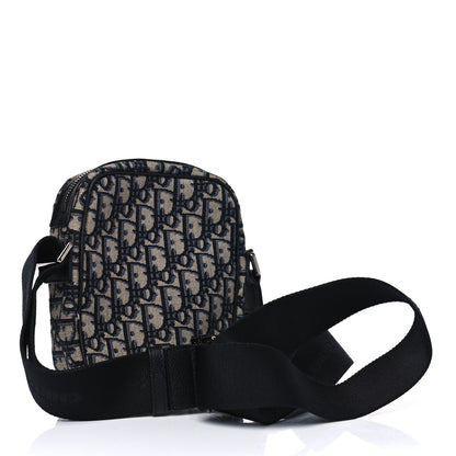 Christian Dior Oblique Messenger Pouch Beige Black 2 of 4