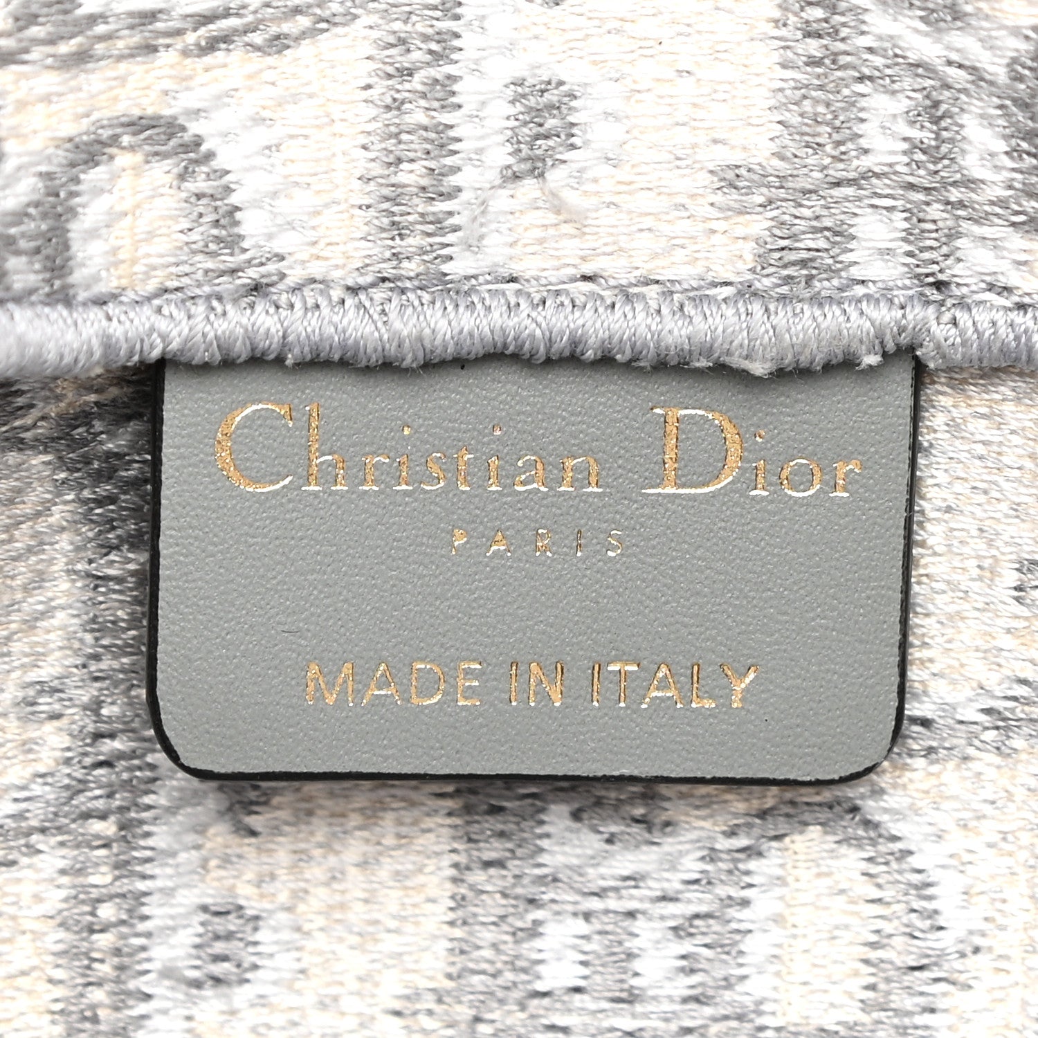 Christian Dior Oblique Slim Saddle Pouch Grey 5 of 11