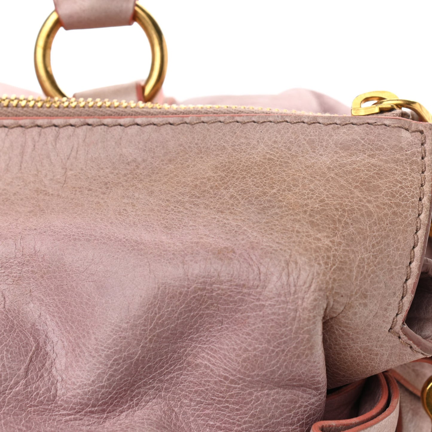 Vitello Lux Large Bow Bag Mughetto