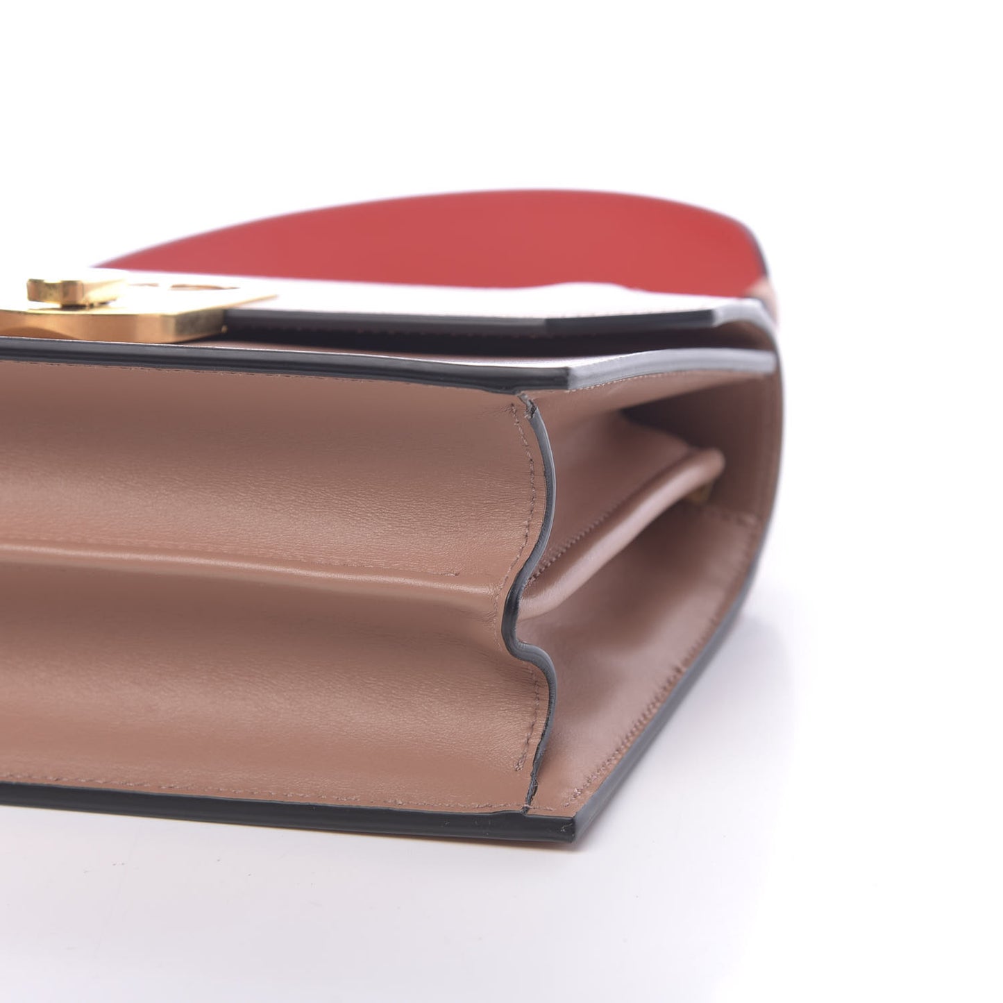 Calfskin Small Elisa Shoulder Bag Nude