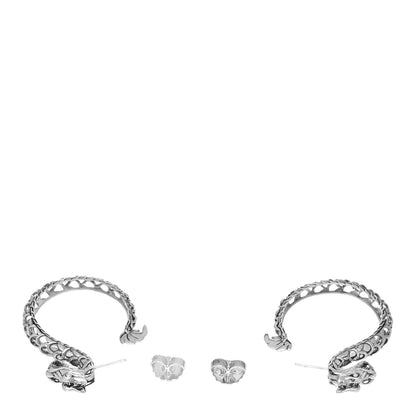 John Hardy Sterling Silver Naga Dragon Hoop Earrings 3 of 4