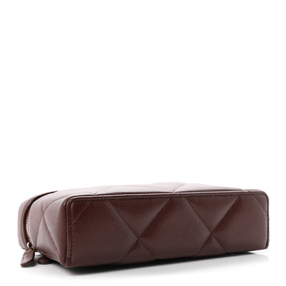 Chanel Caviar Quilted Top Handle Slim Vanity With Chain Dark Brown 4 of 11