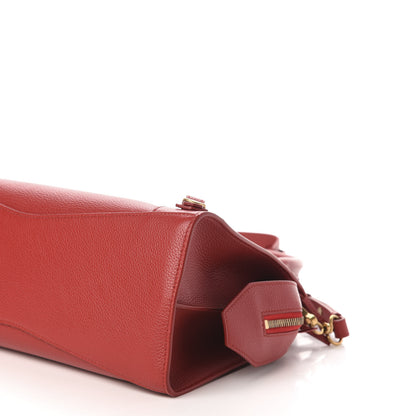 Balenciaga Grained Calfskin Neo Classic Gold Hardware S City Medium Red 9 of 10