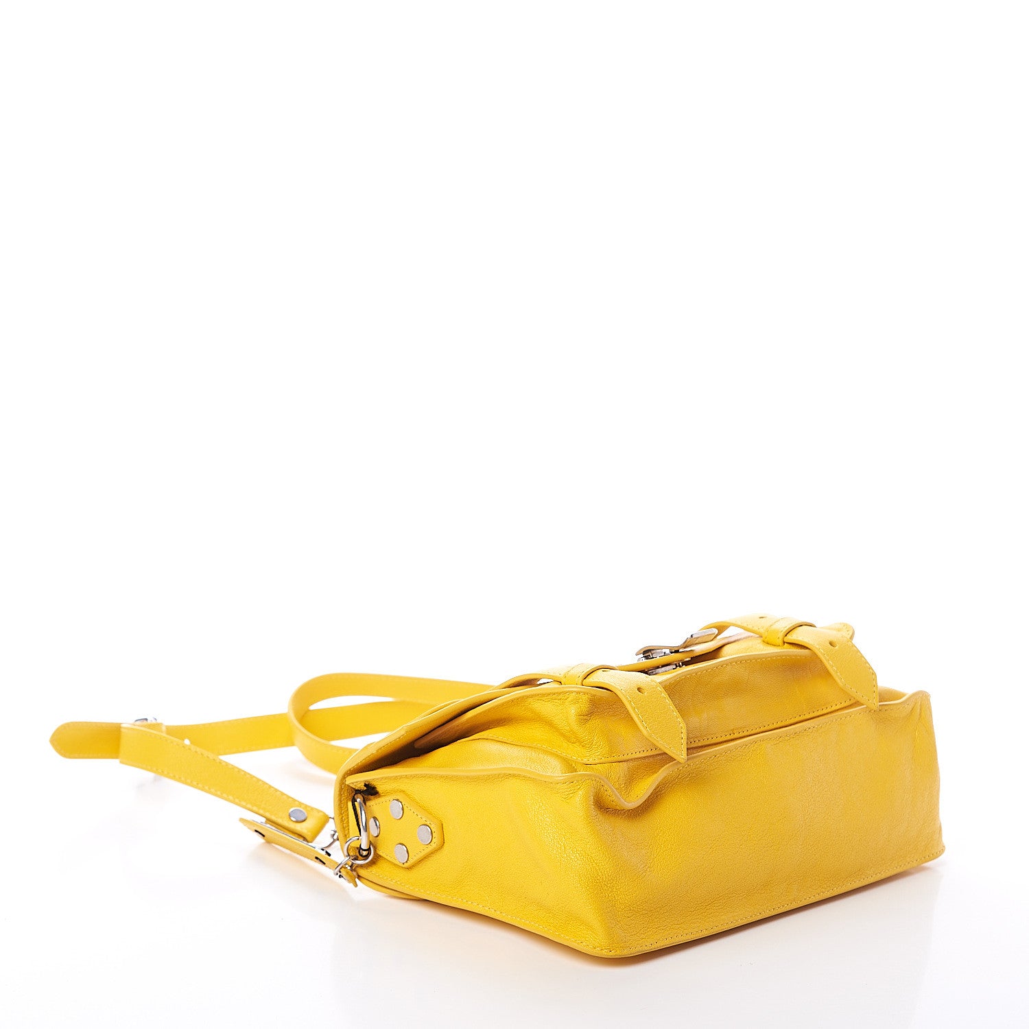 Proenza Schouler Lambskin Tiny PS1 Satchel Lemon 3 of 7