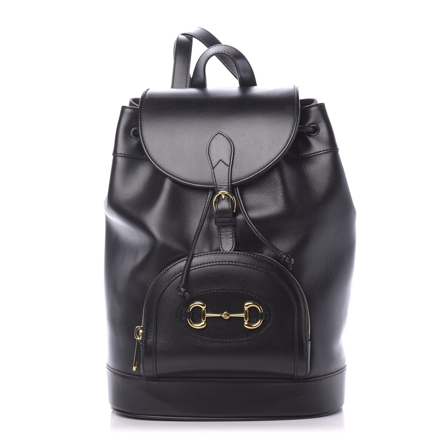 Boarded Plutone Calfskin Horsebit 1955 Single Buckle Backpack Black