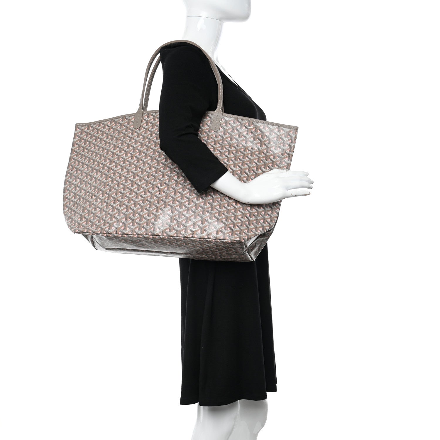 Goyard Goyardine Saint Louis Claire Voie GM Grege Powder Pink 2 of 11