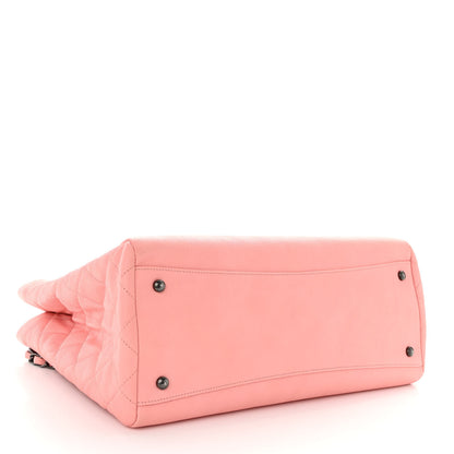Chanel Caviar Lambskin Quilted Large Coco Break Shopping Bag Pink 4 of 9