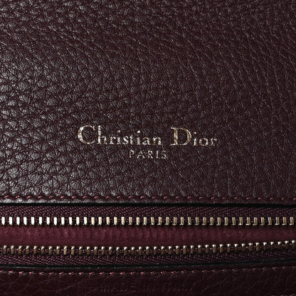 Christian Dior Grained Calfskin Small Diorama Flap Bag Burgundy 6 of 10