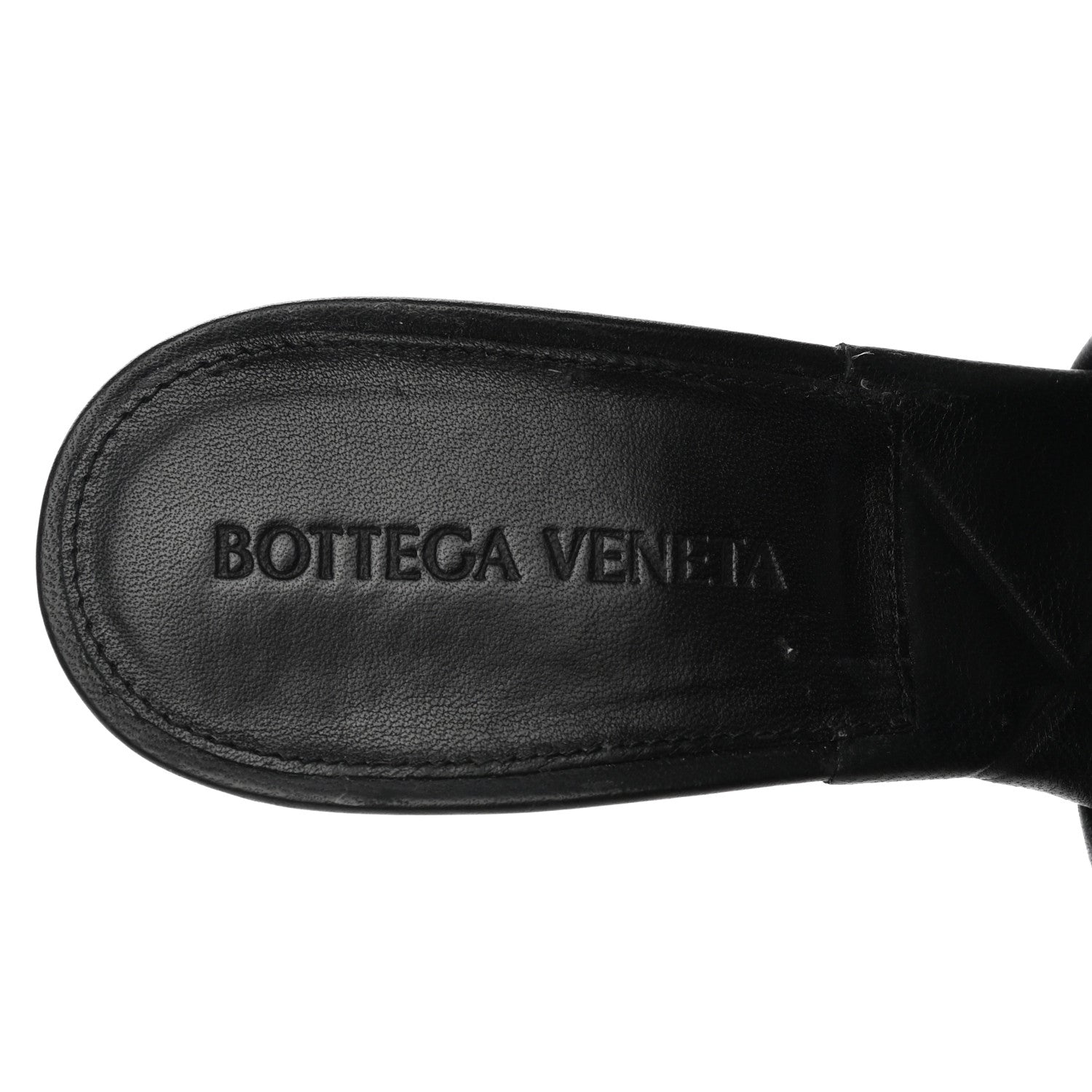Bottega Veneta Nappa Quilted Rubber Lido Mule Sandals 36.5 Black 7 of 8