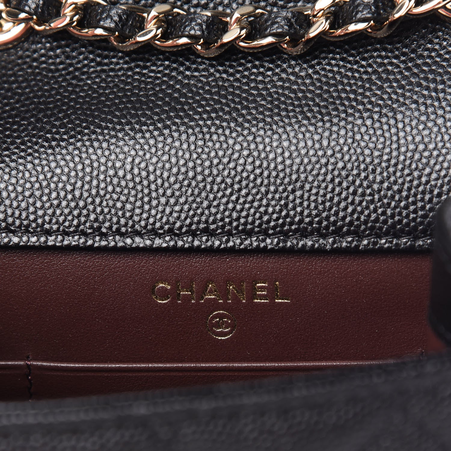 Chanel Caviar Quilted Classic Phone Holder Black 8 of 10