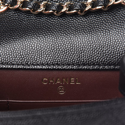 Chanel Caviar Quilted Classic Phone Holder Black 8 of 10