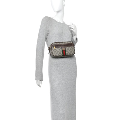 Gucci Soft GG Supreme Monogram Medium Ophidia Belt Bag Dark Brown 2 of 10