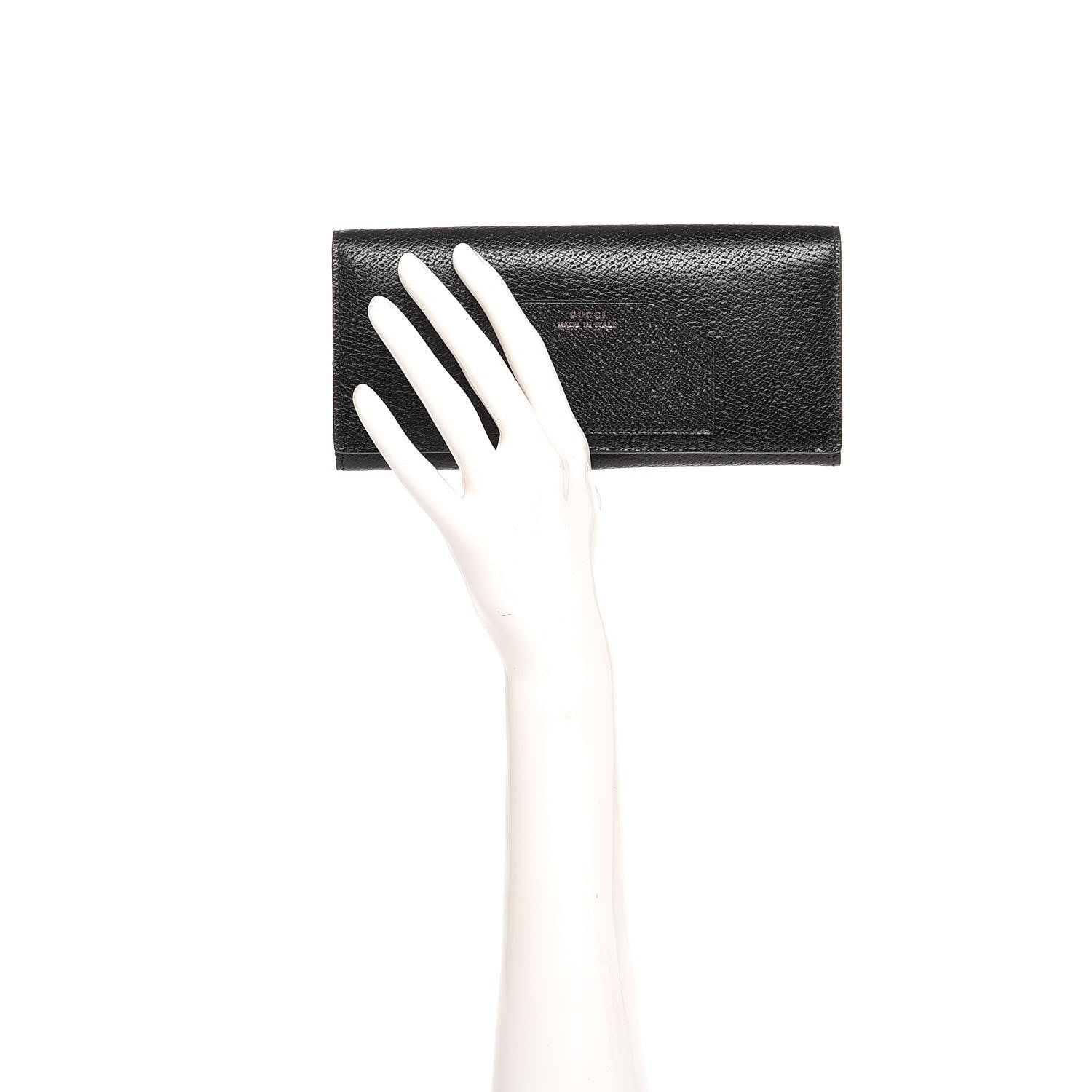 Gucci Calfskin Dandy New Chester Continental Flap Wallet Black 2 of 7