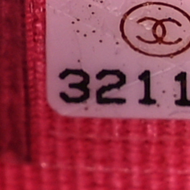 Caviar Quilted Medium Flap Wallet Dark Pink