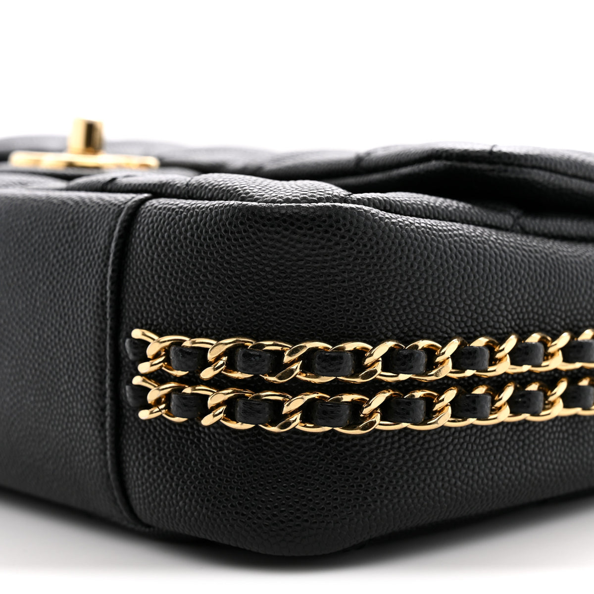 Caviar Quilted Small CC You Flap Black