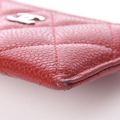 Chanel Caviar Quilted Card Holder Dark Red 9 of 11