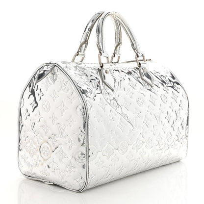 Louis Vuitton Monogram Miroir Speedy 30 Silver 3 of 14