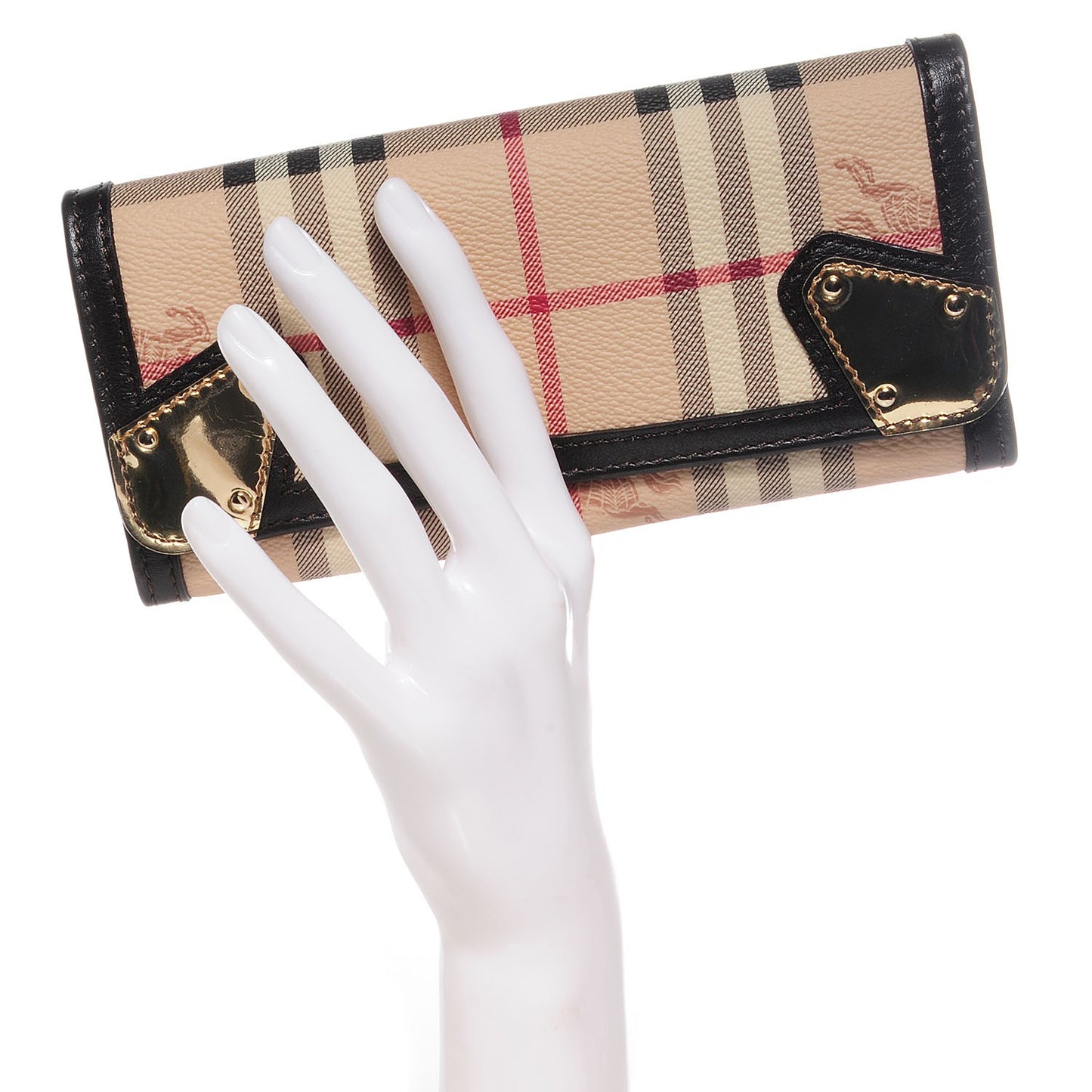Haymarket Check Prima Continental Wallet Chocolate
