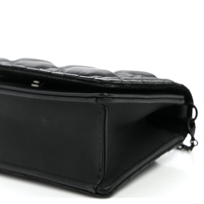 Christian Dior Ultra Matte Calfskin Cannage Nano Lady Dior Pouch Black 8 of 8