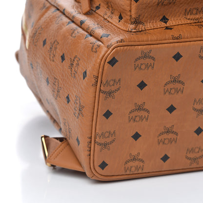 MCM Visetos Medium Stark Backpack Cognac 8 of 10