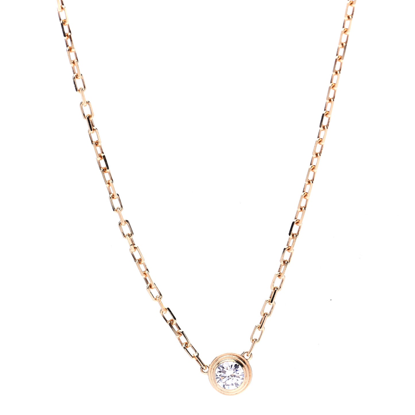 18K Yellow Gold Diamond SM D'Amour Pendant Necklace