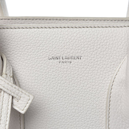 Saint Laurent Grained Calfskin Small Supple Sac De Jour Ivory 7 of 12