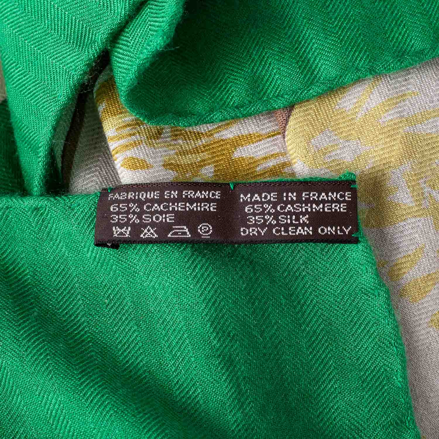 Hermes Cashmere Silk Les Girafes Shawl 140 3 of 8