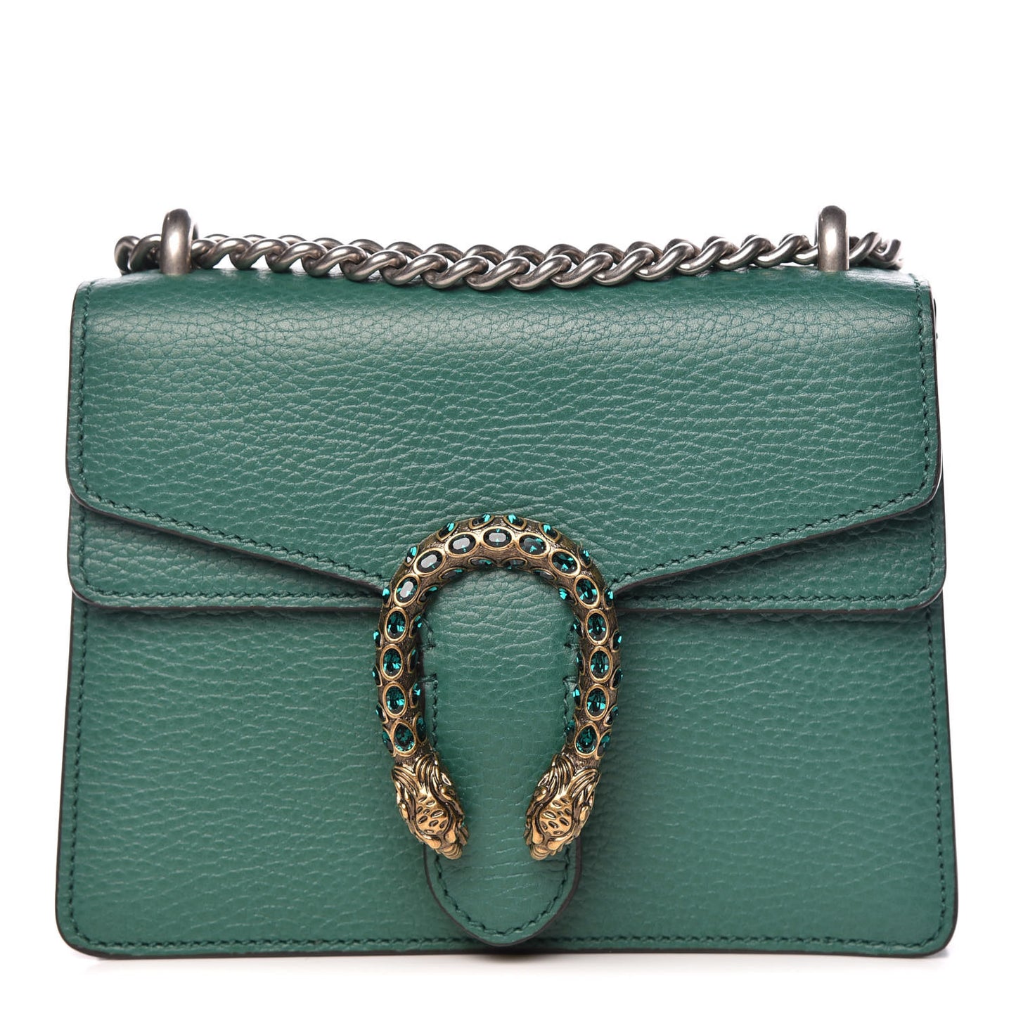 Calfskin Mini Dionysus Shoulder Bag Emerald