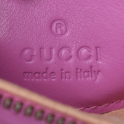 Gucci Calfskin Matelasse Mini GG Marmont Chain Bag Candy Mousse 6 of 10
