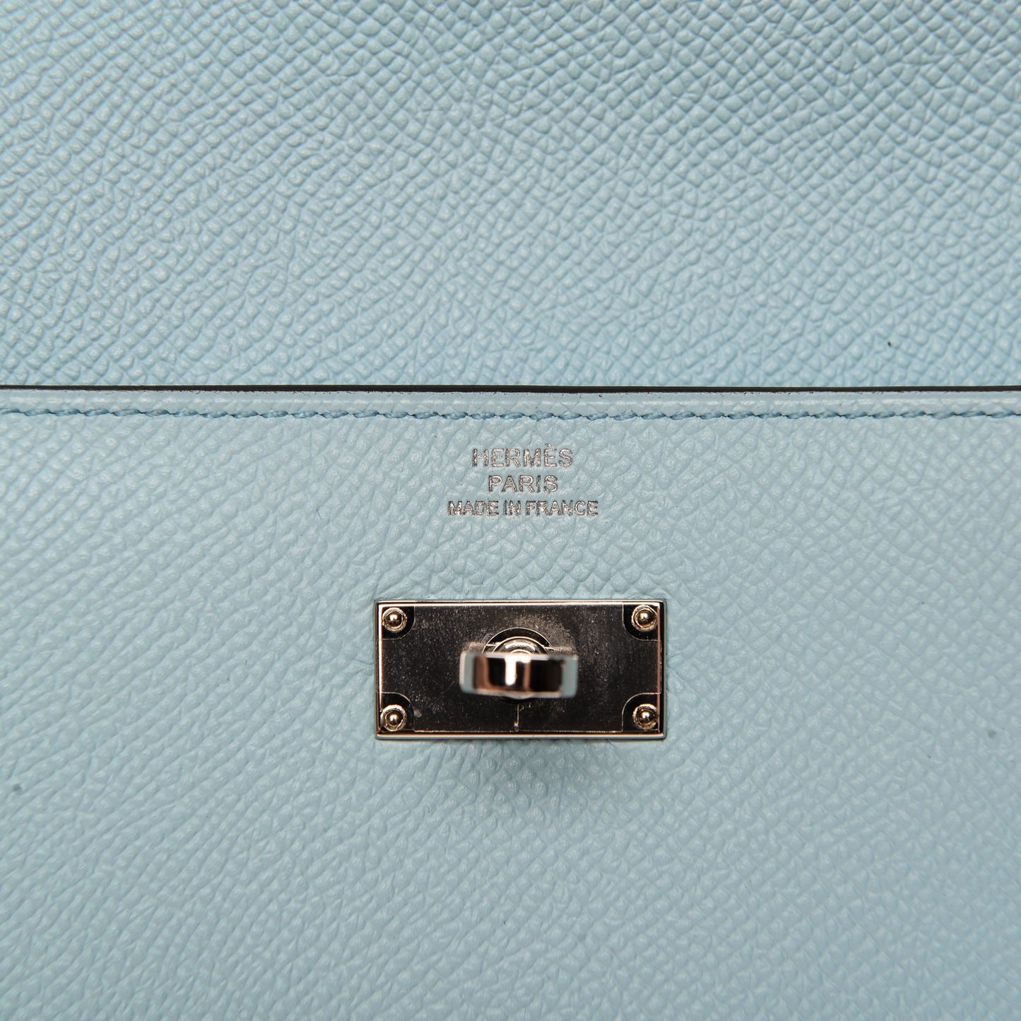 Epsom Kelly Longue Wallet Bleu Zephyr