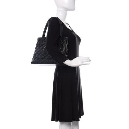 Chanel Caviar Quilted Medallion Tote Black 2 of 11