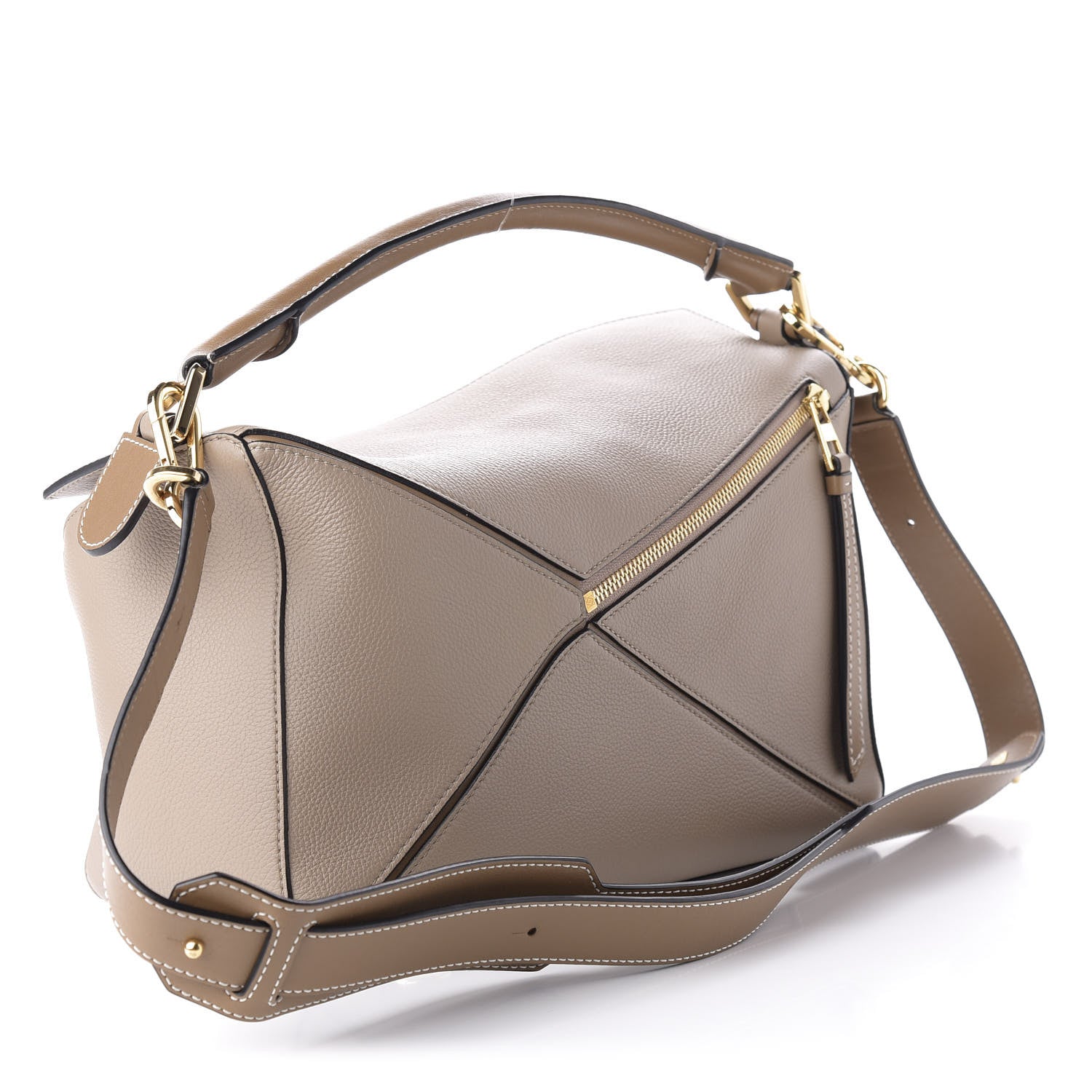 Loewe Calfskin Medium Puzzle Bag Sand Mink 4 of 10