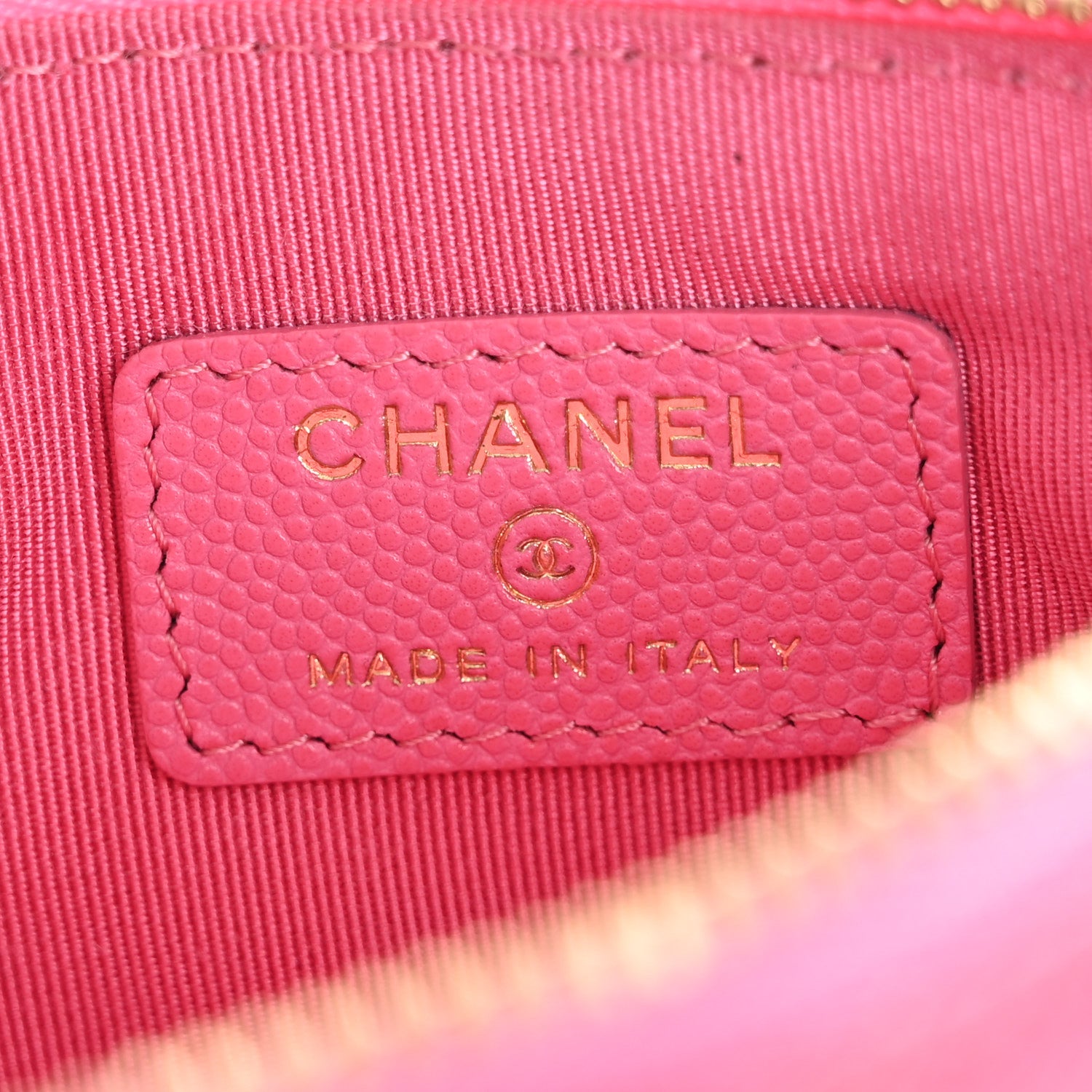 Chanel Caviar Quilted Small Cosmetic Case Pink 6 of 8