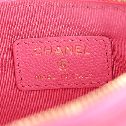 Chanel Caviar Quilted Small Cosmetic Case Pink 6 of 8