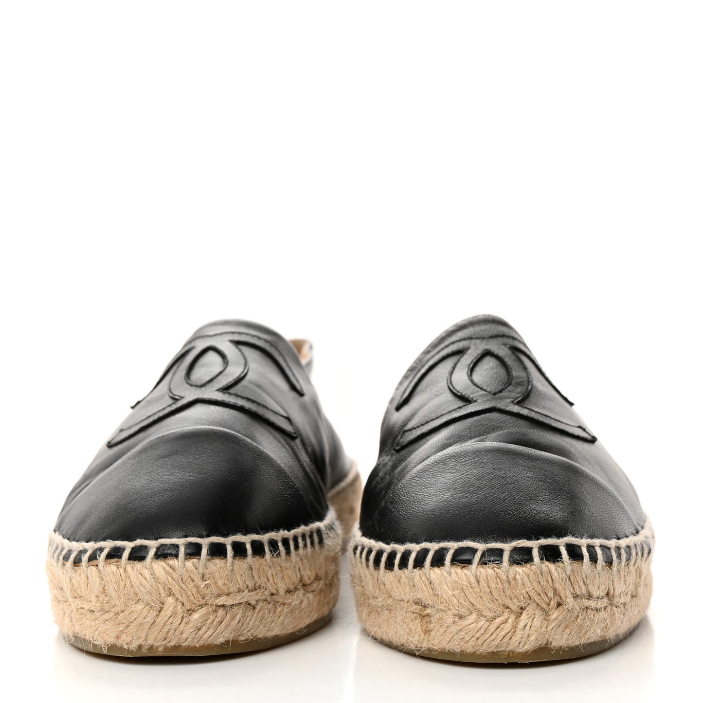 Lambskin CC Espadrilles 39 Black
