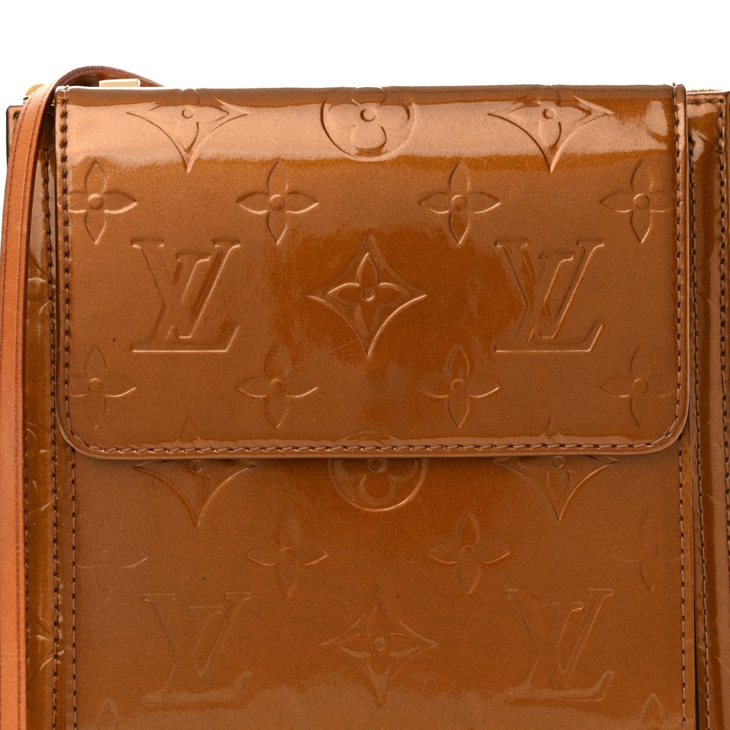 Louis Vuitton Vernis Mott Bronze 8 of 13