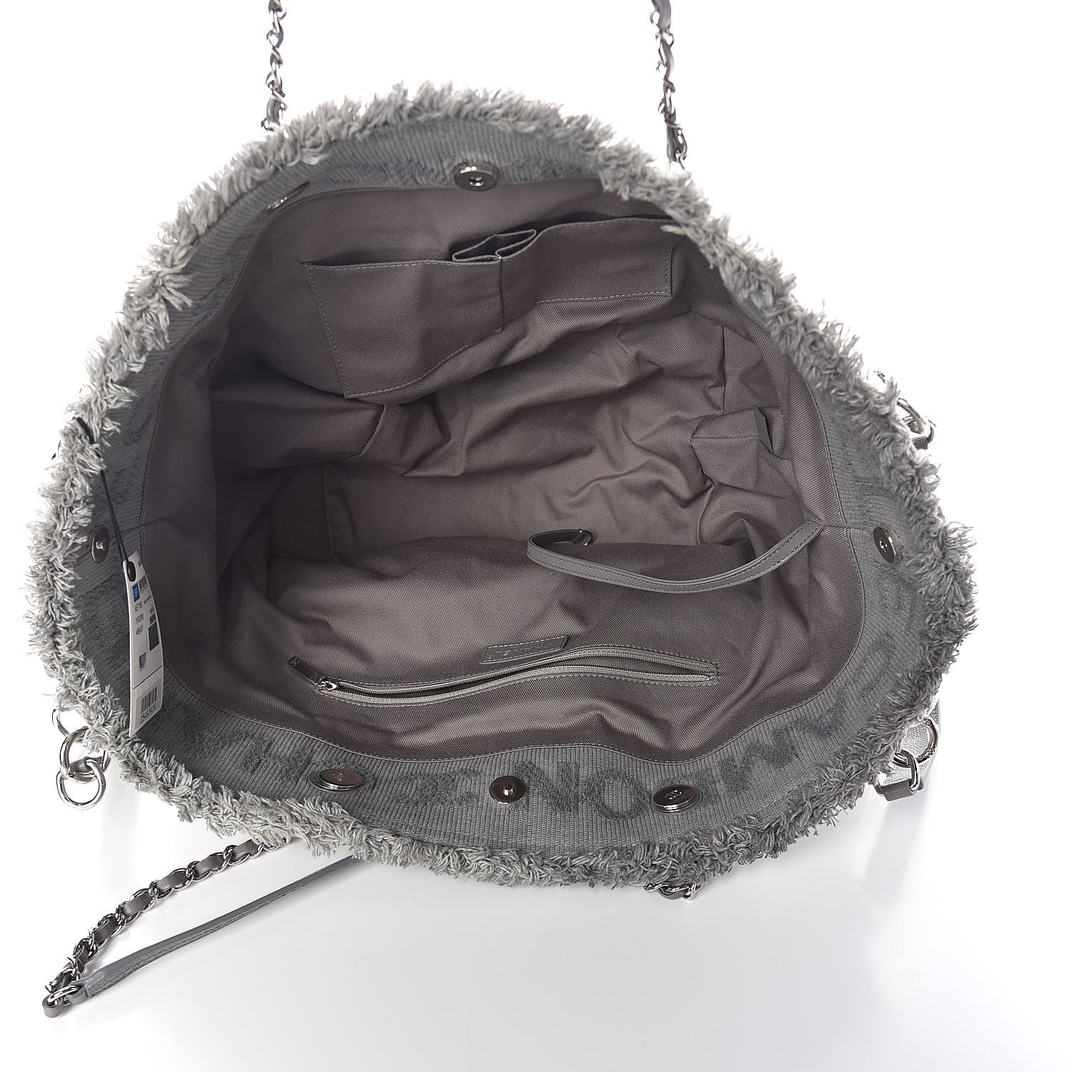 Chanel Canvas Small Double Face Tote Gray 5 of 10