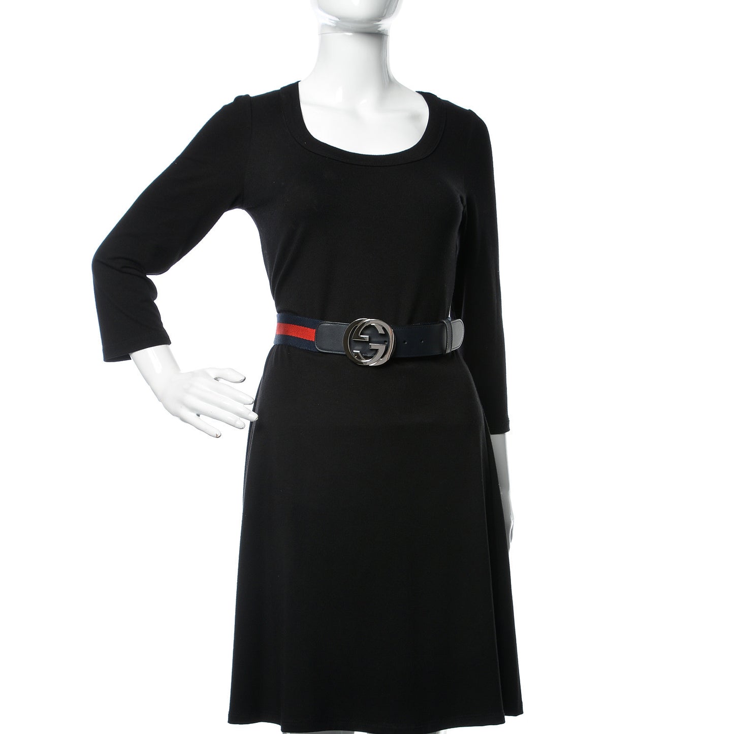 Canvas Web Interlocking G Belt 85 34 Navy
