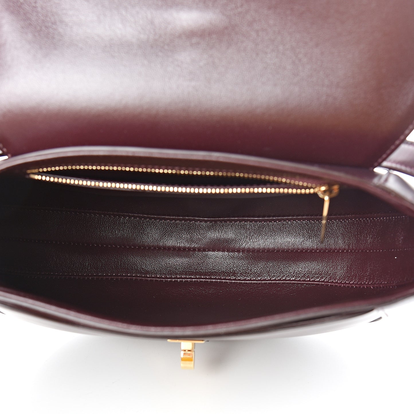 Burgundy Satinated Calfskin Besace 16 Burgundy