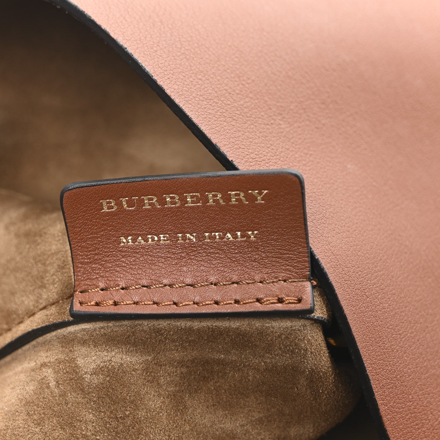 Burberry Calfskin Large Grommet Hobo Tan 6 of 9