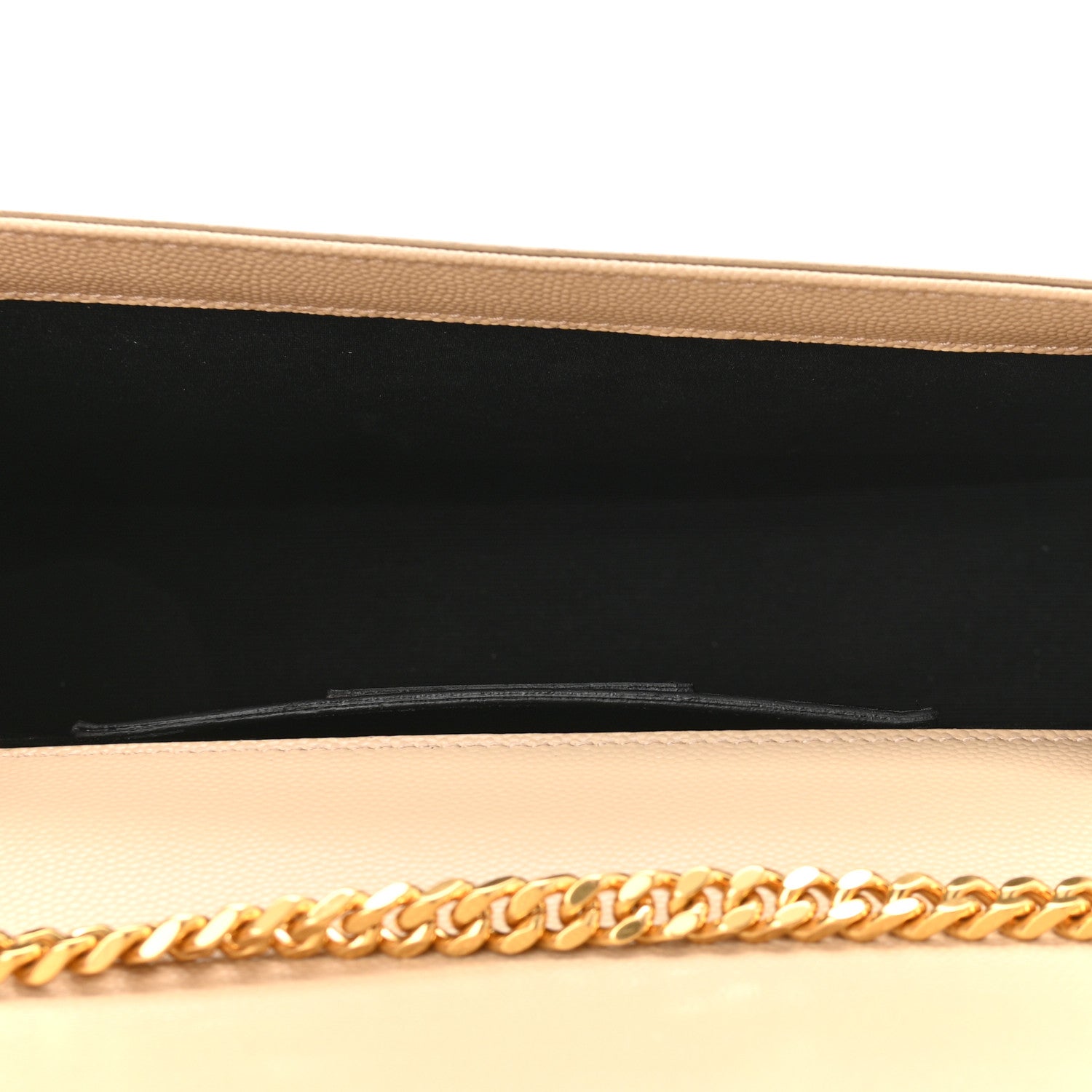 Saint Laurent Grain De Poudre Medium Monogram Kate Satchel Dark Beige 5 of 10