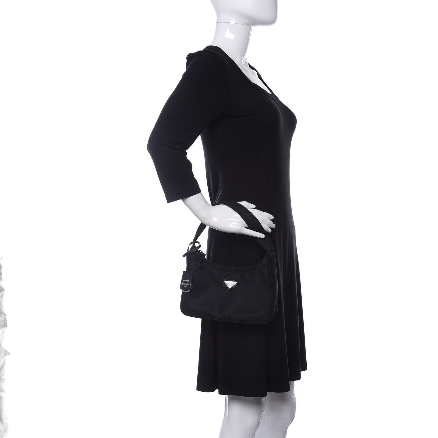 Tessuto Nylon Mini Re-Edition 2000 Bag Black