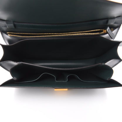 Celine Box Calfskin Medium Classic Box Flap Bag Dark Green 5 of 10