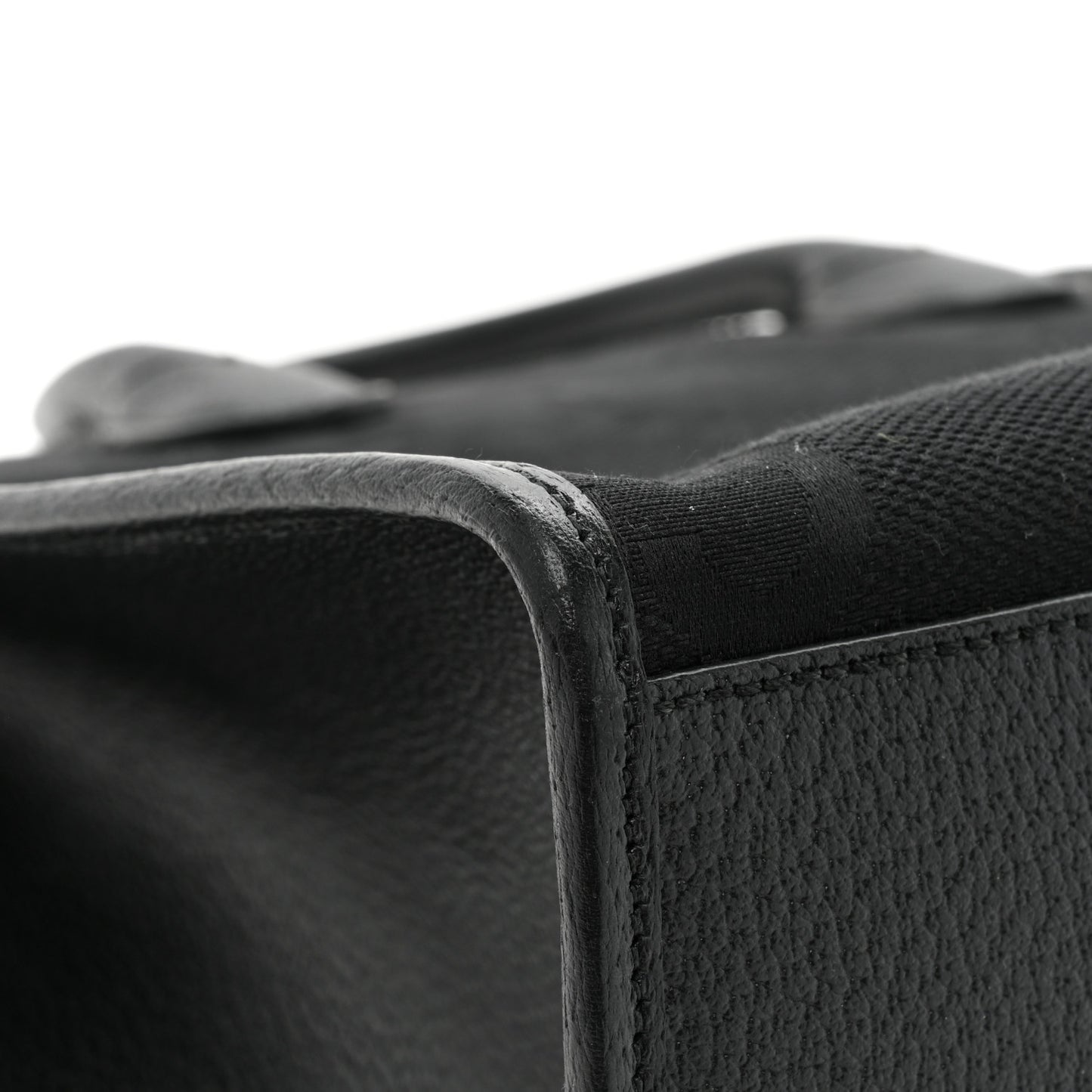 Monogram Jumbo GG Textured Dollar Calfskin Tote Bag Black