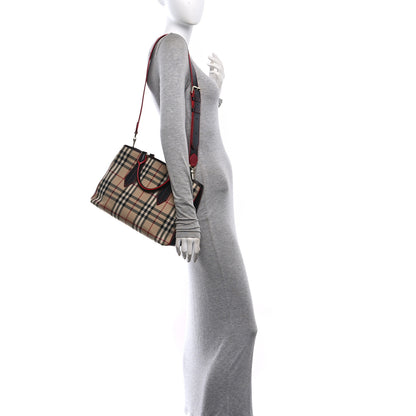 Burberry Horseferry Check Medium Ballingdon Tote Honey Black 2 of 9