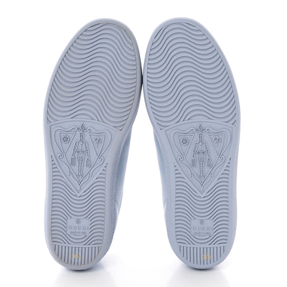 Gucci Calfskin Interlocking G Perforated Womens Ace Sneakers 36.5 Porcelain Light Blue Zaffiro 5 of 8