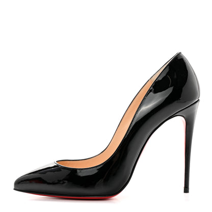 Christian Louboutin Patent Pigalle Follies 100 Pumps 37 Black 1 of 10