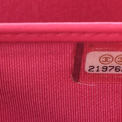 Chanel Lambskin Quilted Boy Flap Wallet Fuchsia 8 of 14