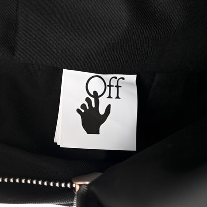 Off-White Canvas Quote Backpack Black 7 of 13