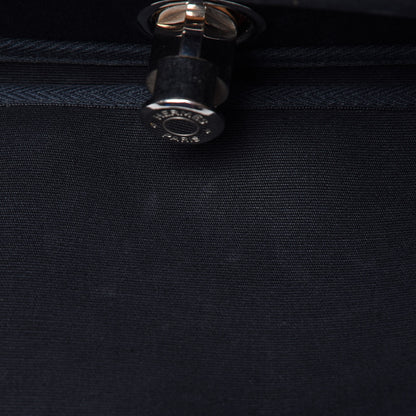 Hermes Toile Vache Calfskin Herbag 30 PM Black Natural 14 of 34